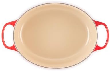 Le Creuset Enameled Cast Iron Oval Dutch Oven, 6.75 qt., Cerise - Image 3