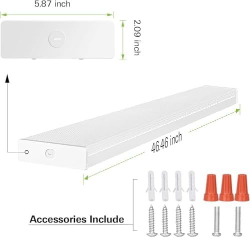 hykolity 4FT 5.7" W LED Wraparound Light with 40W 4400LM 4000K, Hardwired - Image 6
