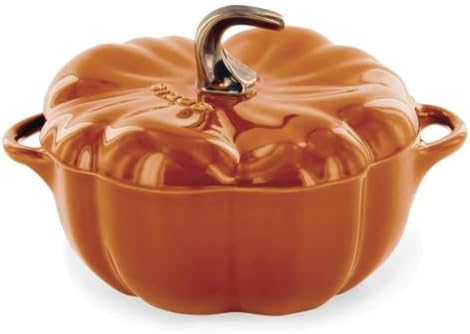 Staub Ceramic 16-oz Petite Pumpkin Cocotte - Burnt Orange by Unknown