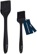 HOTEC 600℉ Heat Resistant Silicone Basting &Pastry Brushes, Black 2 by Hotec