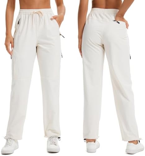 Toomett Women‘s Hiking Cargo Pants UPF 50 Quick Dry with Zipper Pockets - Image 4