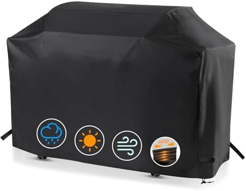 62 Inch Gas Grill Cover for Monument Denali 405&425 Grill, Waterproof 600D by PLUSBROIL