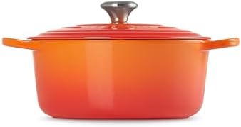 Le Creuset Enameled Cast Iron Round Dutch Oven, 5.5 qt., Flame - Image 4