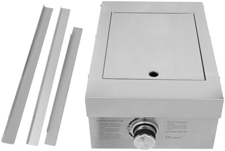 Single Burner Stove for Outdoor Kitchen, Built-in Stainless Steel Side Burner with Removable Grates & Cover, Gas Stove for BBQ Island, Patio, Backyard (Natural Gas, Single Burner, 3.5KW) - Image 7