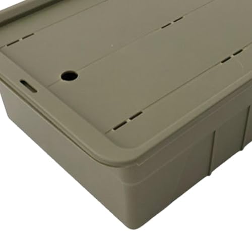 Tea Storage Box with Drainage Tray, IGT Camping Table Basket, Versatile Equipment Organizer for Garage Backyard Barbecue Cooking- Green - Image 6