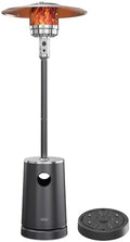 EAST OAK 50,000 BTU Patio Heater with Sand Box, Table Design, Double-Layer Stainless Steel Burner, Wheels, Triple Protection System, Outdoor Heater for Home and Residential, Polar Night by EASTOAK