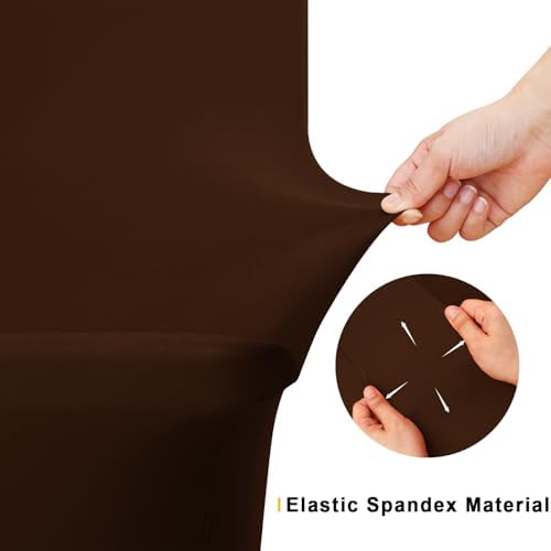 Smiry 2 Pack Spandex Table Cloth 5FT, Elastic Fitted Coffee Tablecloth - Image 4
