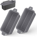 2 PCS Silicone Grease Cup Liners for Blackstone 36 28 22 17 Inch Griddle,Reusable Grease Catcher Cup Liner Grill Grease Tray,Durable Drip Pans Blackstone Griddle Accessories,Grey by Oliggive