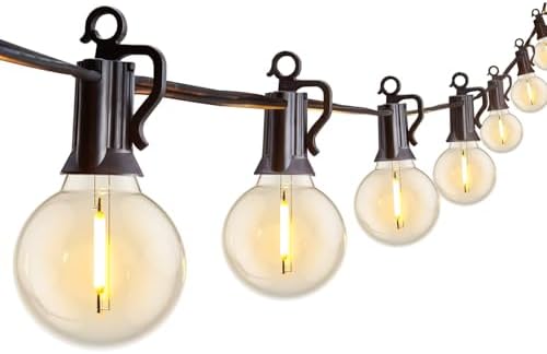 Brightown Outdoor String Lights, 29FT G40 LED IP65 Waterproof Patio Lights by Brightown