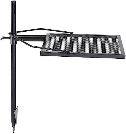 VEVOR Swivel Campfire Grill, Fire Pit Grill Grate over Fire Pits, Heavy Duty Steel Grill Grates, 360° Adjustable Open Fire Outdoor Cooking Equipment, Portable Camp Fire Racks for Camping Outdoor BBQ - Image 3