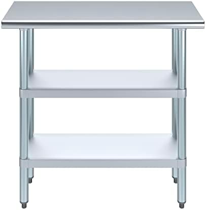 Stainless Steel Work Table with Second Undershelf (14x36) - Image 7