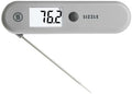 ThermoWorks Sizzle Digital Meat Thermometer – Instant Read in 2 Seconds, Waterproof, Folding Probe with Magnetic Back, Auto-Rotating Backlit Display, for Cooking Food, Grill & BBQ - Dove Grey by ThermoWorks