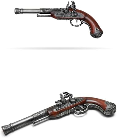 14" Collectible Foam Pirate Flintlock Replica | Historical Cosplay Prop, Safe Pirate Costume Accessory & Display Décor - Image 4
