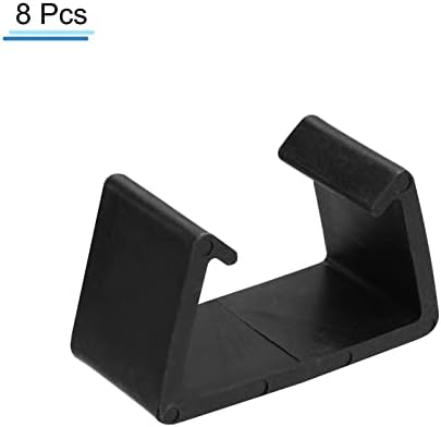 PATIKIL Patio Furniture Clips, 8 Pack 71mm Dia Sofa Rattan Furniture Clamps Wicker Fixed Connection Chair Fasteners for Outdoor Garden, Black - Image 3