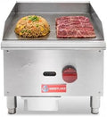 WESTLAKE 16"W Commercial Gas Griddle Countertop by WESTLAKE