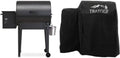 Bundle of Traeger Grills TFB30KLF Tailgater 20 Portable Electric Wood Pellet Grill and Smoker + Traeger Grills BAC374 Full-Length Grill Cover Grill Accessory - Tailgater by TraegerPelletGrills