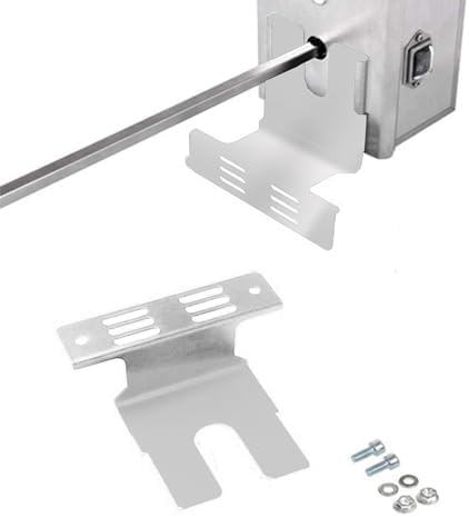 FixtureDisplays® BBQ Grill Stainless Steel Rotisserie Motor Mounting Bracket Set Fits 3" Motors (Bracket Size) May Need Drill Additional Holes on Your Grill 21909NEW-NPF - Image 3