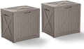 PatioZen 38 Gallon Outdoor Deck Box,Waterproof Resin Outdoor Storage Boxes, Outside Storage Lockable Container for Garden Tools,Indooor Cushions,Accessories (Grey) by OutdoorLivingPerfected