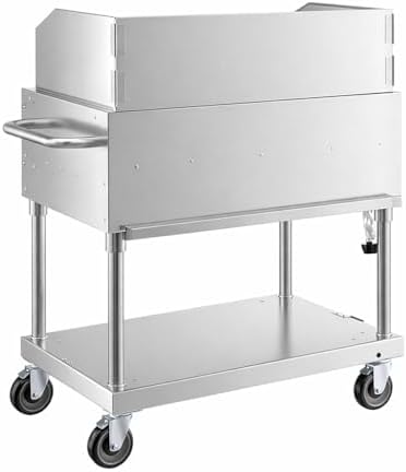 Commercial Stainless Steel Outdoor Liquid Propane Grill with Wind Guard, 36" Cooking Surface, 5 Burners, 80,000 BTU, for Restaurant Patio, Resort, Catering, Outdoor Kitchen, Hotel - Image 2