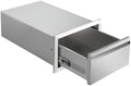 Outdoor Kitchen Drawers 14" W x 8.5" H x 23" D Stainless Steel Single Drawers with Hidden Handle for BBQ Island, Patio Grill Station & Outdoor Kitchen Cabinets by Unknown
