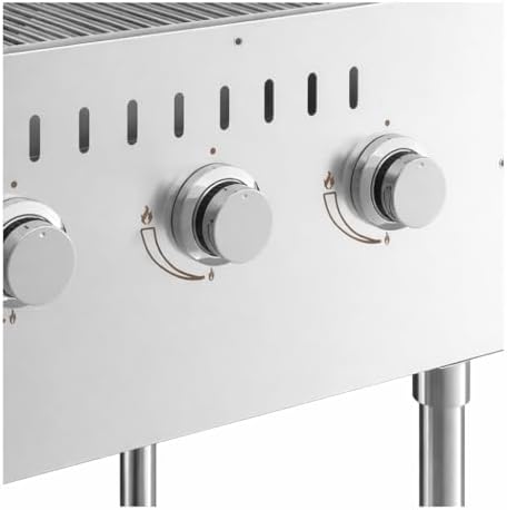 Commercial Stainless Steel Outdoor Liquid Propane Grill, 60" Cooking Surface, 8 Burners, 128,000 BTU, for Restaurant Patio, Resort, Catering, Outdoor Kitchen, Hotel - Image 3
