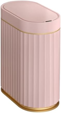 ELPHECO Sensor Trash Can with Lid, 2 Gallon, Bathroom Trash Bin, Pink Gold by ELPHECOUSA