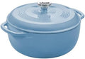 Lodge Essential Enamel Cast Iron Dutch Oven, 4.5 Quart, Lagoon by Lodge