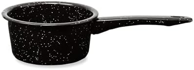 Millvado Granite 1 Quart Saucepan, Naturally Nonstick Sauce Pots, Speckled Enamel Cookware, Small Sauce Pan for Cooking and Boiling, Granite Cooking Pot for Stovetop, Campfire, Outdoor Stove by Millvado