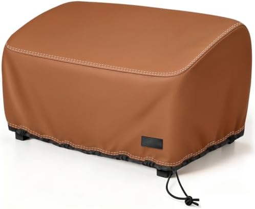 NettyPro Griddle Cover for 22 Inch 17 Inch Tabletop Griddle, Waterproof Heavy Duty Portable Table Top 2-Burner Propane Grill Cover for Cuisinart, Monument, Pit Boss, Royal Gourmet, Brown by NettyPro