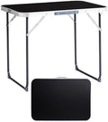 Aluminum Folding Camping Table, Folding Table (Black, 2.3FT) by Road+Ahead
