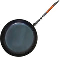 Armory Replicas™ Convenient Company Heavy Duty Folding Frying Pan – Hand-Forged Large 14.55" Outdoor Cookware with Walnut Handle by ArmoryReplicas