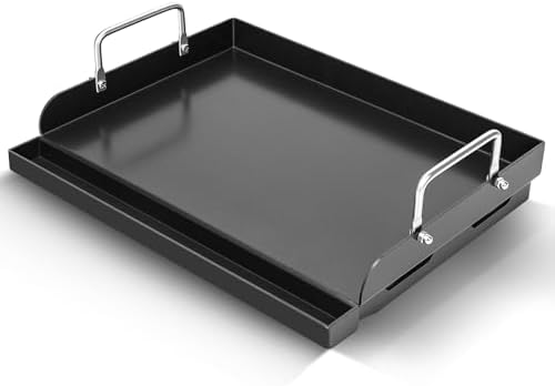 Nonstick Cast Iron Griddle for Gas Grill Griddle 25" x 16" Flat Top Griddle by BLUESGRILLPARTS