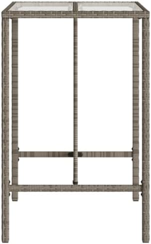 Outdoor Bar Table Grey, Black Versatile Garden Table Outdoor Dining Patio Terrace Backyard Eating Garden Dining Furniture Patio Al Fresco Meal for porches - Image 7