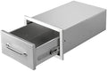 Outdoor Kitchen Drawers 14" W x 8.5" H x 23" D Stainless Steel Single Drawers with Ergonomic Handle for BBQ Island, Patio Grill Station & Outdoor Kitchen Cabinets by Unknown