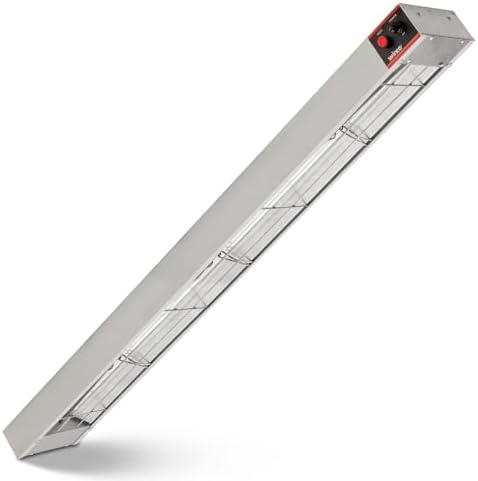 Winco 48" Food Heat Lamp Strip Heater with Undermount Brackets by Winco