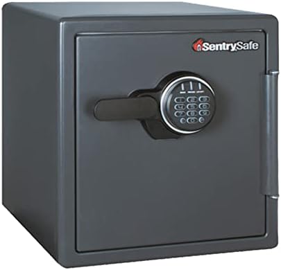 SentrySafe Black Fireproof Safe with Digital Push Button Keypad, Home Safe For Money, Documents, and other Valuables, 1.23 Cubic Feet, SF123ES by SentrySafe