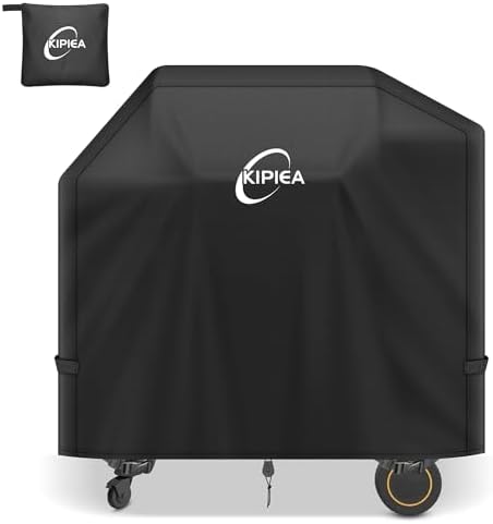 Kipiea 600D Heavy Duty Grill Cover for Traeger Timberline 850, Waterproof Wood Pellet Smoker Cover with Windproof Buckles, Pellet BBQ Grill Covers for Outside Anti-UV, No Tear, No Fading by Kipiea