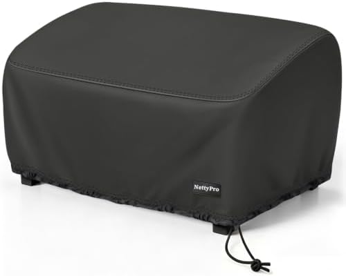 NettyPro Griddle Cover for 22 Inch 17 Inch Table Top Griddle, Waterproof Heavy Duty Portable Tabletop 2-Burner Propane Grill Cover for Cuisinart, Monument, Pit Boss, Royal Gourmet, Black by NettyPro