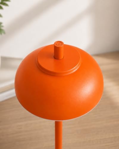 Orange Cordless Table Lamps, Rechargeable LED Touch Lamp, 2 Pack - Image 3