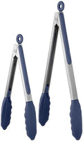U-Taste Kitchen Tong for Cooking, 600ºF Heat-Resistant, 2Pcs/Midnight Blue by U-Taste