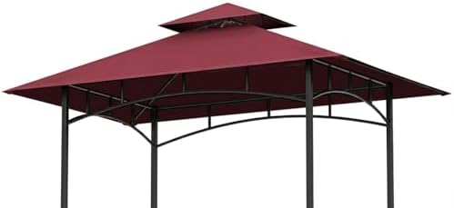 Grill Gazebo Canopy Replacement, 5 x 8 Ft, Red by OIPUNSHLE