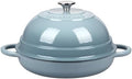 VORRINGARD Cast Iron Enameled Dutch Oven Pot with Lid for Bread Baking, Bread Oven, 6 Quart, Sea Salt by Unknown