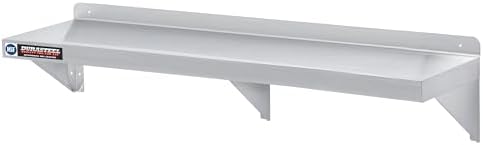 DuraSteel Stainless Steel Wall Mount Shelf 60" Wide x 14" Deep Commercial Grade - NSF Certified - Good for Restaurant, Bar, Home, Kitchen, Laundry, Garage and Utility Room by DuraSteel