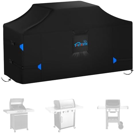 98 Inch Extra Large Island Grill Cover, 420D Grill BBQ Covers by SETOXYX