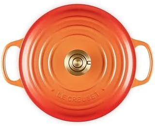Le Creuset Enameled Cast Iron Round Dutch Oven, 4.5 qt., Flamme Doree - Image 3