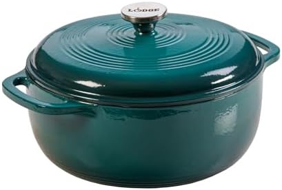 Lodge Essential Enamel Cast Iron Dutch Oven, 6 Quart, Lagoon by Lodge
