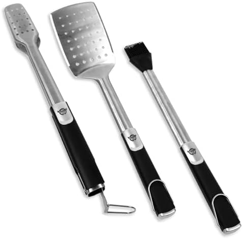 Pit Boss Grills Soft Touch 3 Piece Tool Set, Stainless - Image 2