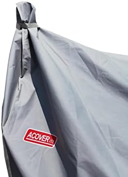 Heavy Duty Charcoal Grill Offset Smoker Cover, Outdoor Smokestack BBQ Cover, Special Fade and UV Resistant Material, Fits Brinkmann Trailmaster, Char-Broil, Dyna-Glo and More Grey - Image 2