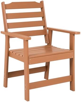 FUNBERRY Outdoor Dining Chair, HDPE All Weather Patio Chair for Outside by FUNBERRY