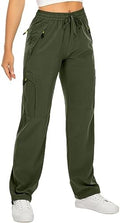 Toomett Women‘s Hiking Cargo Pants UPF 50 Quick Dry with Zipper Pockets by Toomett